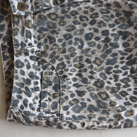 Sound Style Jessie Stretch Animal Print Ankle Jegging 16 Brown Black Pockets - Picture 8 of 15